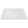 vidaXL Piatto Doccia in SMC Bianco 90x70 cm