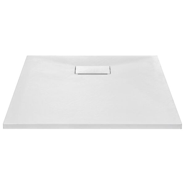 vidaXL Piatto Doccia in SMC Bianco 90x70 cm