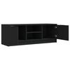 vidaXL Mobile Porta TV Nero 102x35x36,5 cm in Legno Multistrato