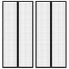 vidaXL Tende Antimosche 2 pz per Porte con Magneti Nere 210x90 cm