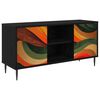 vidaXL Mobile TV BONN 102 x 33 x 51 cm Rovere Nero