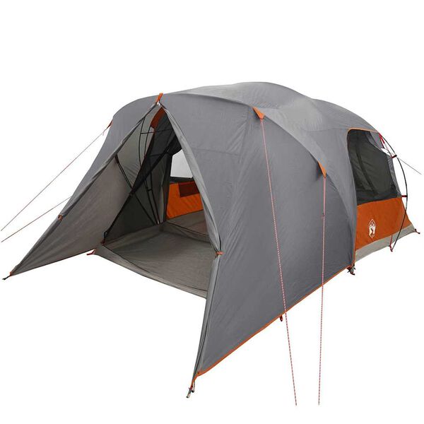 vidaXL Tenda a Cupola con tetto Grigio e arancione 455 x 252 x 178 cm