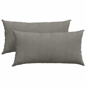 vidaXL Cuscini da Divano 2 pcs Grigio chiaro 80 x 40 cm