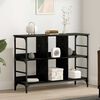 vidaXL Credenza Nero 102 x 32 x 73.5 cm Legno multistrato