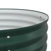 vidaXL Letto rialzato da giardino Verde 400 x 80 x 81 cm Acciaio