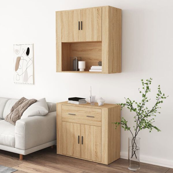 vidaXL Credenza Rovere Sonoma in Legno Multistrato