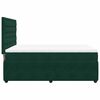 vidaXL Giroletto a Molle con Materasso Verde Scuro 140x190 cm Velluto