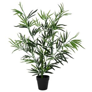 vidaXL Albero di Bamb&ugrave; Verde 90 x 14 x 80 cm Tessuto e Bamb&ugrave;
