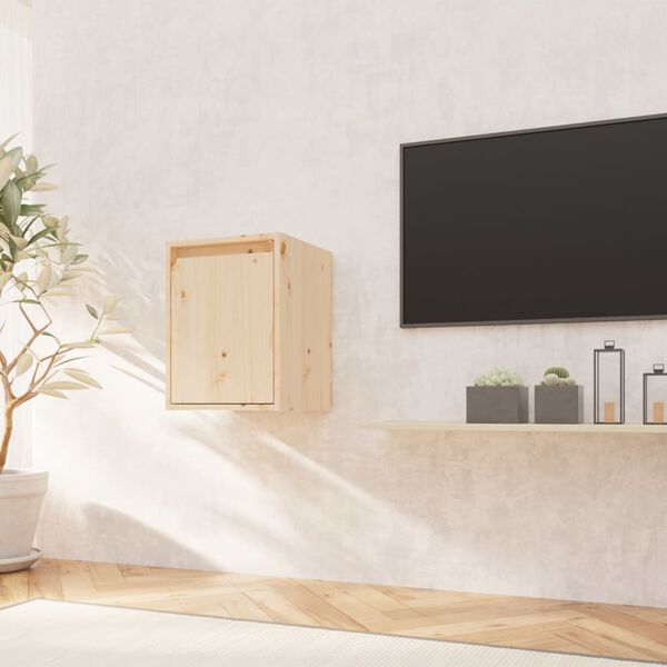 vidaXL Pensile 30x30x40 cm in Legno Massello di Pino