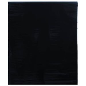 vidaXL Pellicola Vetri Statica Smerigliata Nera 45x500 cm PVC