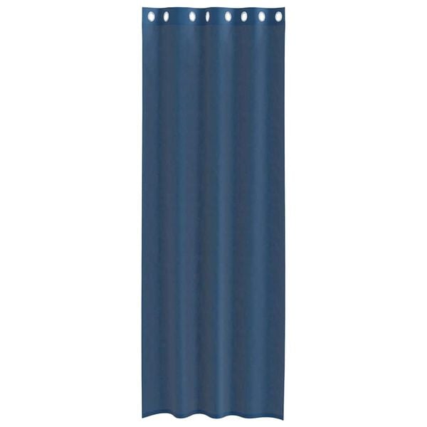 vidaXL Tende in Voile con Occhielli 2 pz Blu Reale