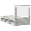 vidaXL Struttura del letto Grigio Concretè 75 x 190 cm Pino massello