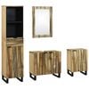 vidaXL Set di mobili per il bagno 4 pz Marrone 38 x 33 x 160 cm