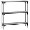 vidaXL Tavolino Consolle Grigio Sonoma 75x22,5x75 cm Legno Multistrato