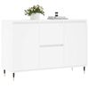 vidaXL Credenza Bianca 101,5x35x70 cm in Legno Multistrato