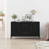 vidaXL Credenza Rovere Nero 100 x 36 x 60 cm Legno multistrato