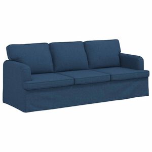 vidaXL Divano Blu 201 x 80 x 85 cm Tessuto