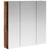 vidaXL Mobiletto per specchio da bagno Legno vecchio 70 x 14,5 x 70 cm