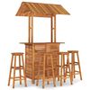 vidaXL Set da Bar per Giardino 5 pz in Legno Massello di Acacia