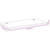 vidaXL Piano Scrivania 80x40x2,5 cm in Bamb&ugrave;
