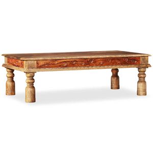 vidaXL Tavolino da Salotto in Massello di Acacia e Mango 110x60x38cm