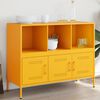 vidaXL Credenza Giallo Senape 100,5x39x79 cm in Acciaio