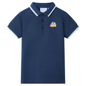 vidaXL Polo da Bambino Blu Scuro 92