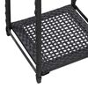 vidaXL Scaffale Nero 30x30x120 cm in Polyrattan