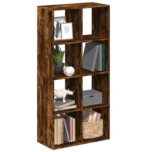 vidaXL Libreria Divisorio Rovere Fumo 69,5x29x137,5cm in Truciolato