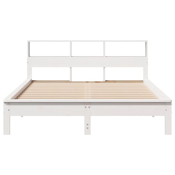 vidaXL Letto senza Materasso Bianco 140x200 cm Legno Massello di Pino