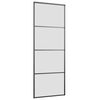 vidaXL Porta Scorrevole con Ferramenta Nera 76x205 cm in Vetro ESG