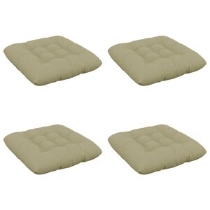vidaXL Cuscini per Seduta VIANEN 4 pz 100% Poliestere Verde chiaro