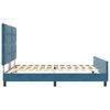 vidaXL Letto a molle con testiera Blu Scuro 180 x 200 cm Velluto