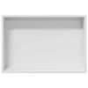 vidaXL Nicchia per doccia Bianco 45 x 30 x 9,5 cm Acciaio inossidabile