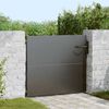 vidaXL Cancello da giardino 85x125 cm in acciaio Corten design quadrato
