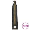 vidaXL Sacchi di Sabbia 100 pz Verde Scuro 103x25 cm in HDPE
