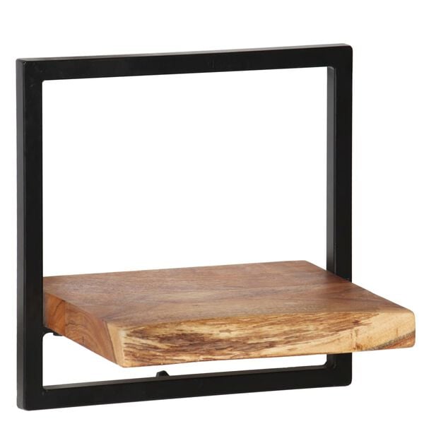 vidaXL Set di Mensole 5 pz in Legno Massello di Acacia e Acciaio