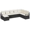 vidaXL Set di divani con cuscino 5 pcs polyrattan