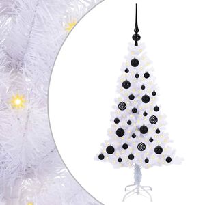 vidaXL Albero di Natale artificiale Bianco 120 cm PVC e Acciaio