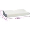 vidaXL Cuscino cervicale Bianco Schiuma Memory 59 x 34,5 x 12 cm