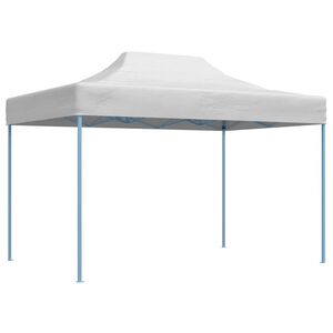 vidaXL Gazebo Professionale Pieghevole 280x410x315 cm Acciaio Bianco