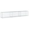 vidaXL Cesto Gabbione con Copertura 300x50x50 cm Ferro Zincato