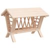 vidaXL Mangiatoia per Conigli 44x33x33 cm in Legno Massello di Abete
