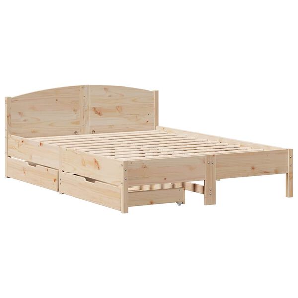 vidaXL Letto senza Materasso 120x200 cm in Legno Massello di Pino