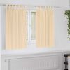 vidaXL Tende Blackout con Anelli 2 pcs Crema 140 x 140 cm Poliestere