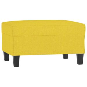 vidaXL Poggiapiedi Giallo Chiaro 70x55x41 cm in Tessuto