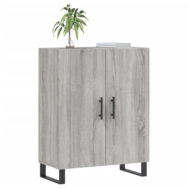 vidaXL Credenza Grigio Sonoma 69,5x34x90 cm in Legno Multistrato
