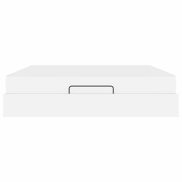 vidaXL Struttura letto con materasso con materasso 2 pcs Bianco PVC