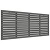 vidaXL Testiera da Parete Grigia 206x3x91,5 cm Legno Massello di Pino