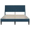 vidaXL Struttura del letto con testiera Blu 120 x 190 cm Velluto